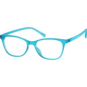 Zenni Rectangle Glasses - Turquoise Blue